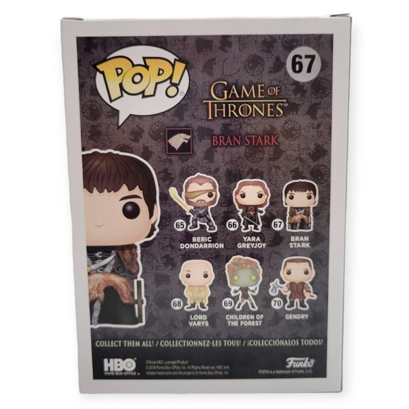 Funko Game of Thrones Bran Stark #67 - Picture 6 of 6
